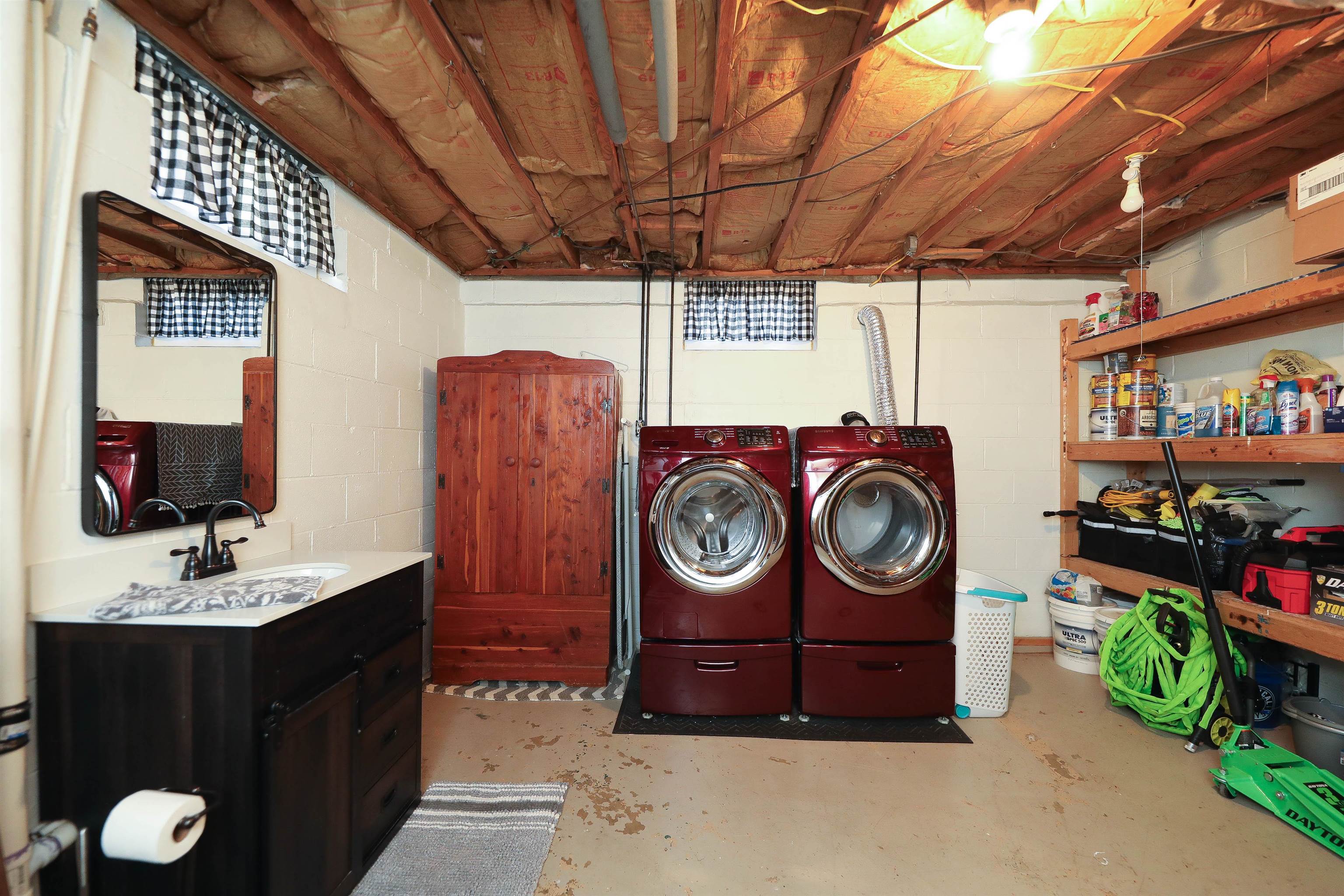 1198 Spaulding Street Staunton, VA 24401 - Photo 37 of 48 a bathroom with a sink and a mirror