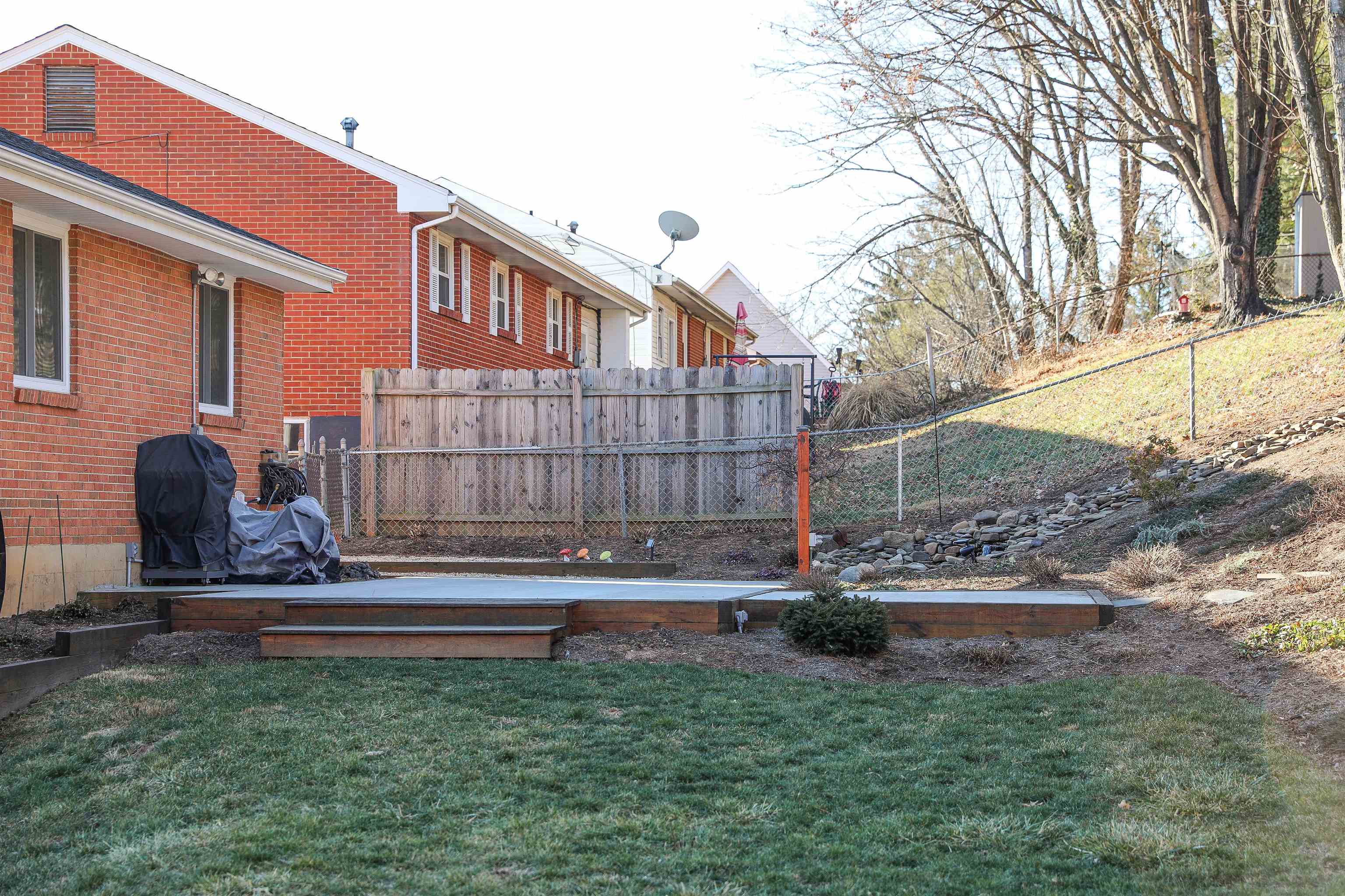 1198 Spaulding Street Staunton, VA 24401 - Photo 45 of 48 a backyard of a house with table and chairs
