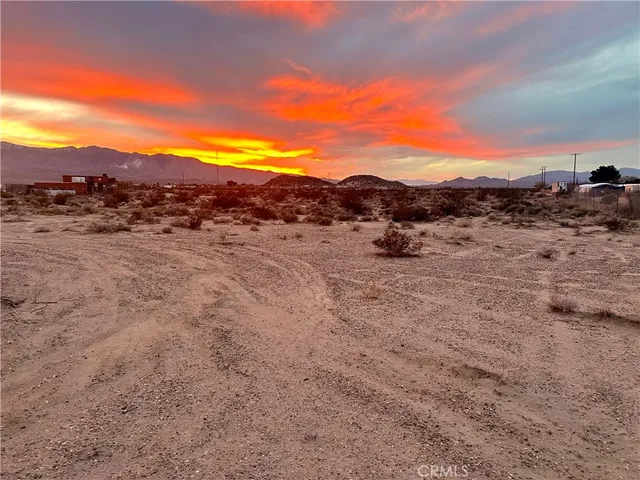 a view of an outdoor space and mountain view