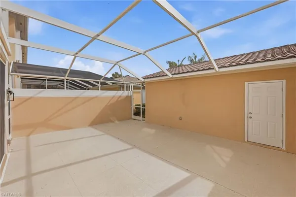 a view of a room with an outdoor space