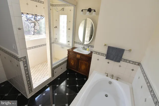 a view of a hallway with a door