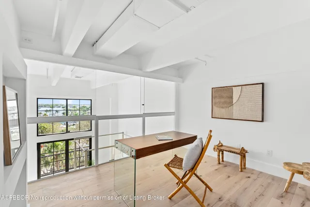 a view of a livingroom with furniture