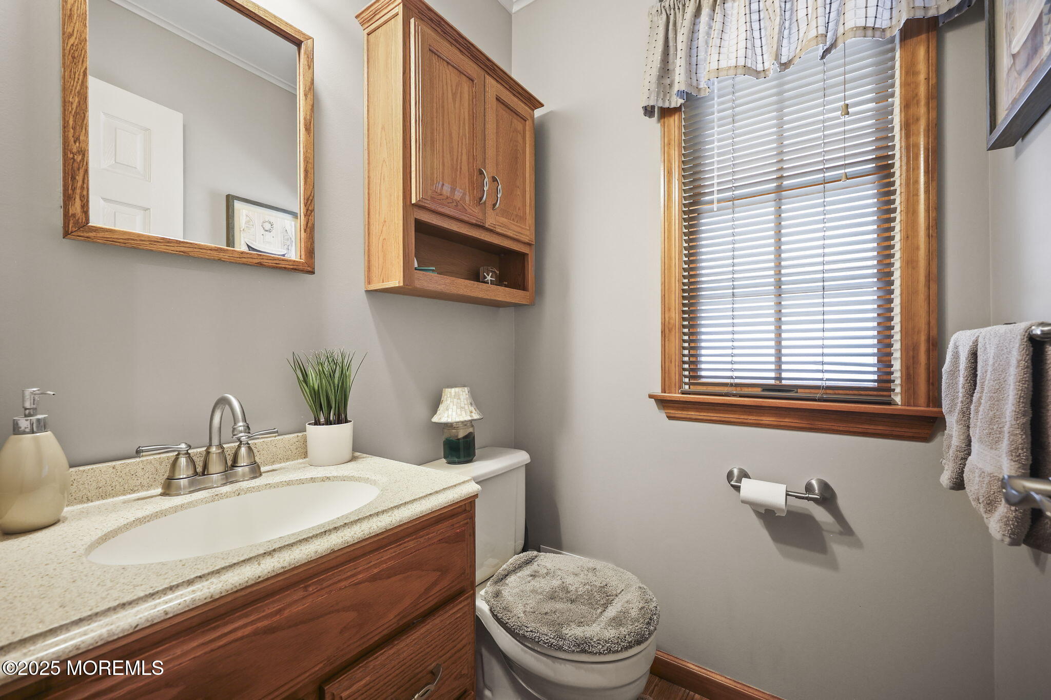 67 Appletree Road Howell, NJ 07731 - Photo 38 of 61 a bathroom with a granite countertop sink mirror vanity and toilet