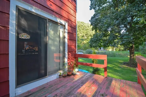 a view of park with wooden fence