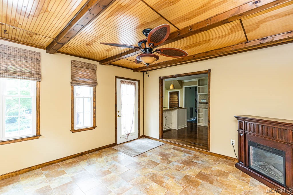 3400 Wood Dale Road Chester, VA 23831 - Photo 16 of 32 Morning Room with Freestanding Electric Fireplace