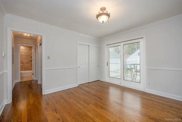a view of livingroom with hardwood floor and window