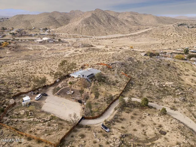 a view of kitchen and mountain