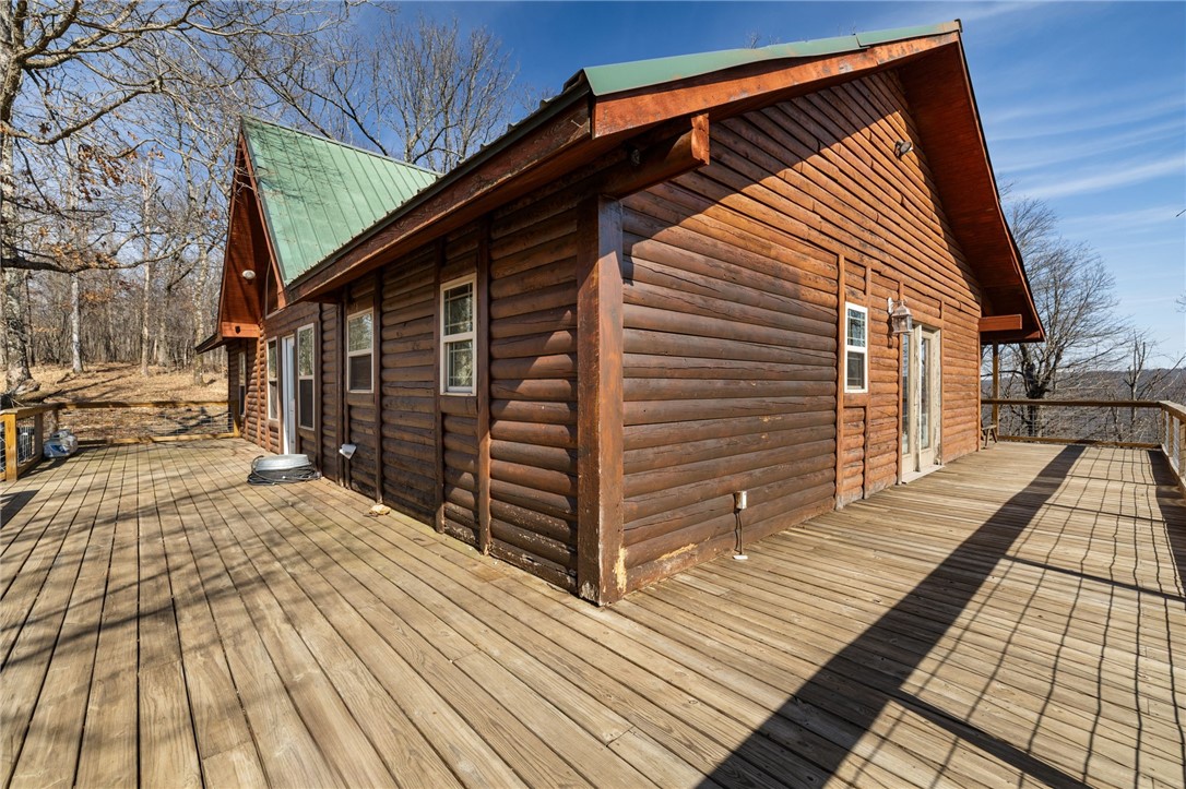 10557 North Devils Den Road Winslow, AR 72959 - Photo 32 of 60 View of wooden terrace