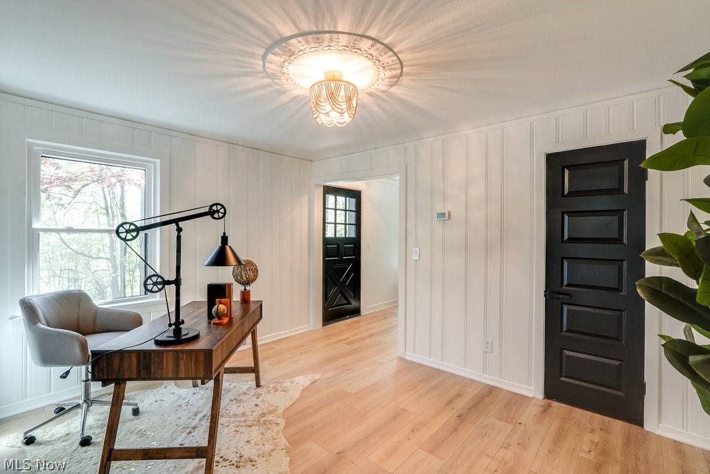 8108 Stone Road Independence, OH 44131 - Photo 11 of 38 Home office with light hardwood / wood-style flooring