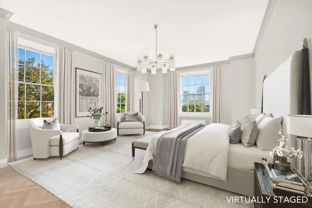 a view of a city with tall building