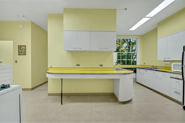 a kitchen with a sink appliances and cabinets