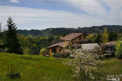 23930 Fort Ross Road Cazadero, CA 95421 - Photo 1 of 1 View of house and out buildings to hills.