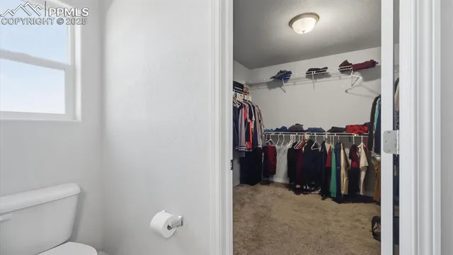 a view of a walk in closet