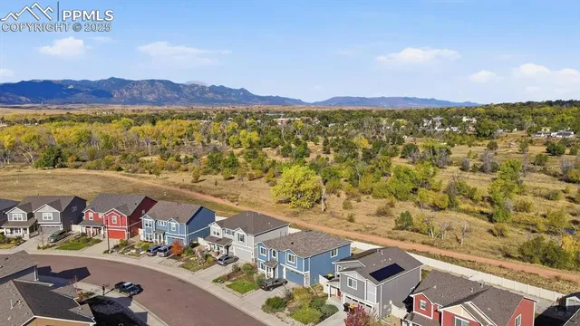 a view of city and mountain