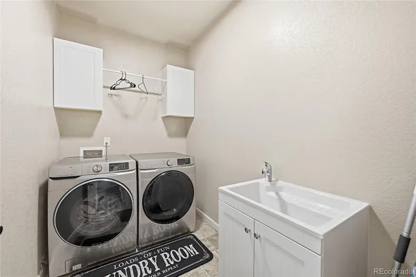 a view of a storage in a room