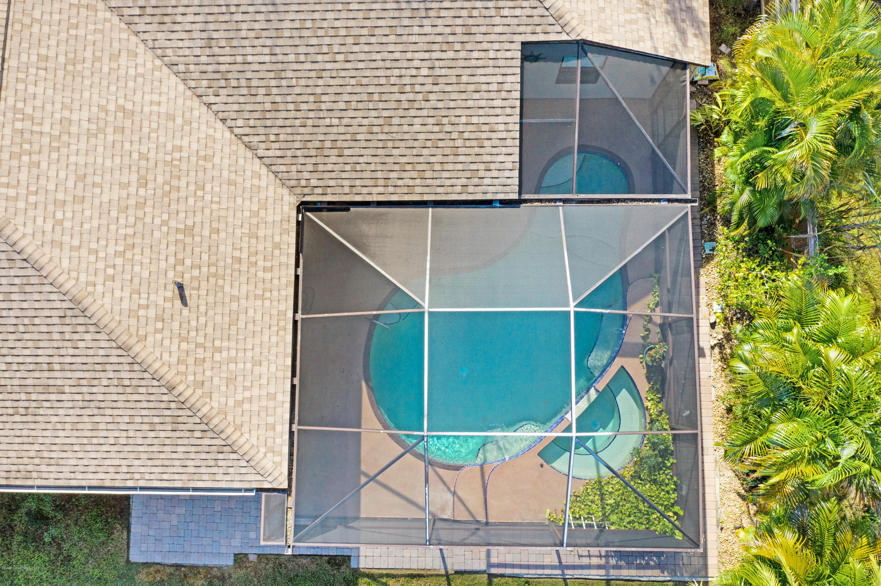 1796 Mallard Lake Road Melbourne, FL 32940 - Photo 34 of 36 Aerial of pool