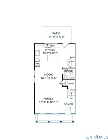 a picture of a bench in a building