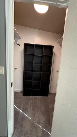 a view of closet area