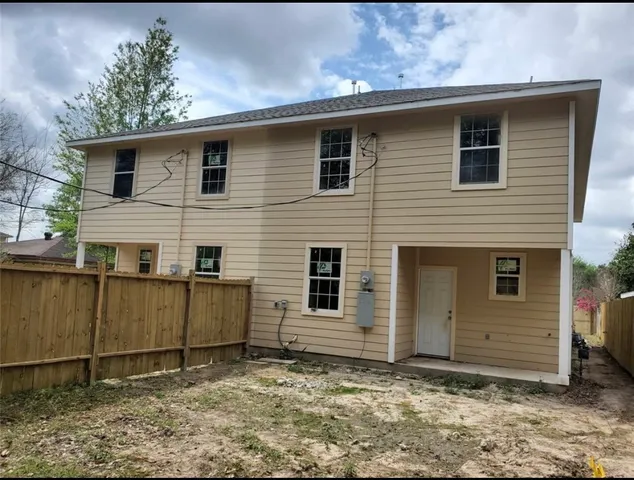 a backyard of a house