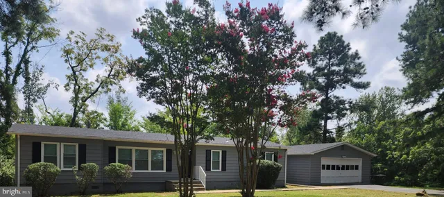 a view of a backyard with a garden