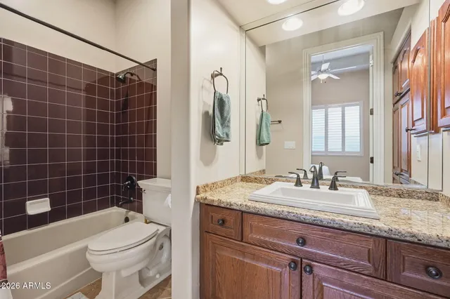 a bathroom with a bath tub