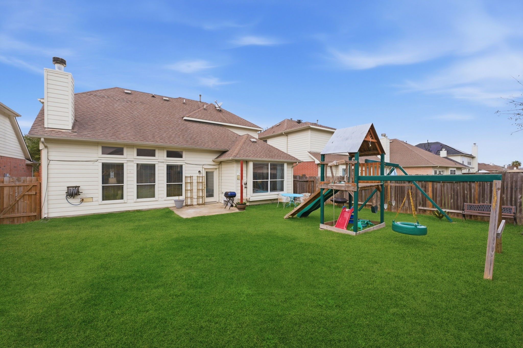 3006 Country Boy Court Spring, TX 77373 - Photo 15 of 17 a view of a house with backyard and porch