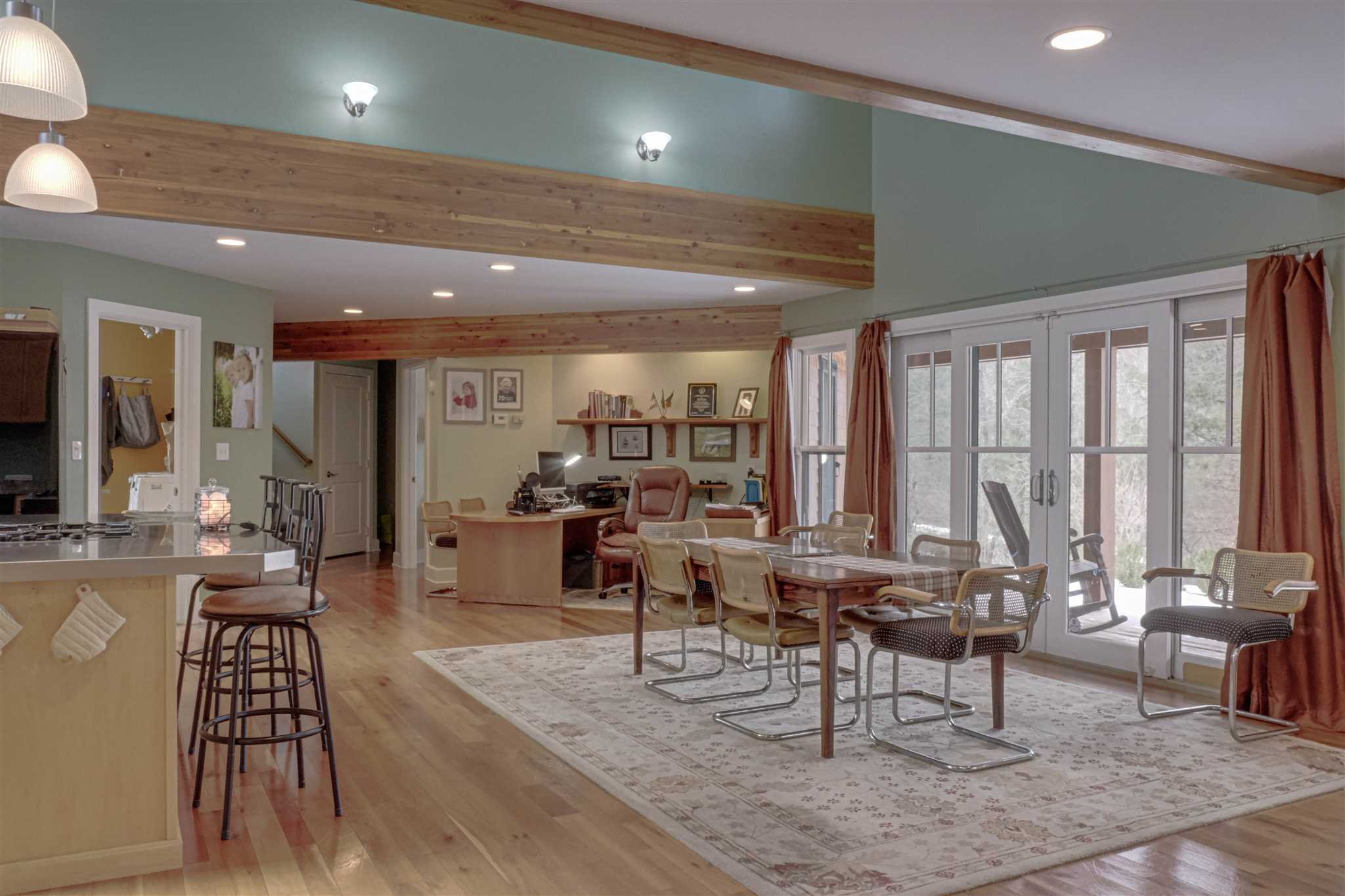 209 Lake Road Pine Plains, NY 12567 - Photo 10 of 34 a living room with furniture a large window and wooden floor