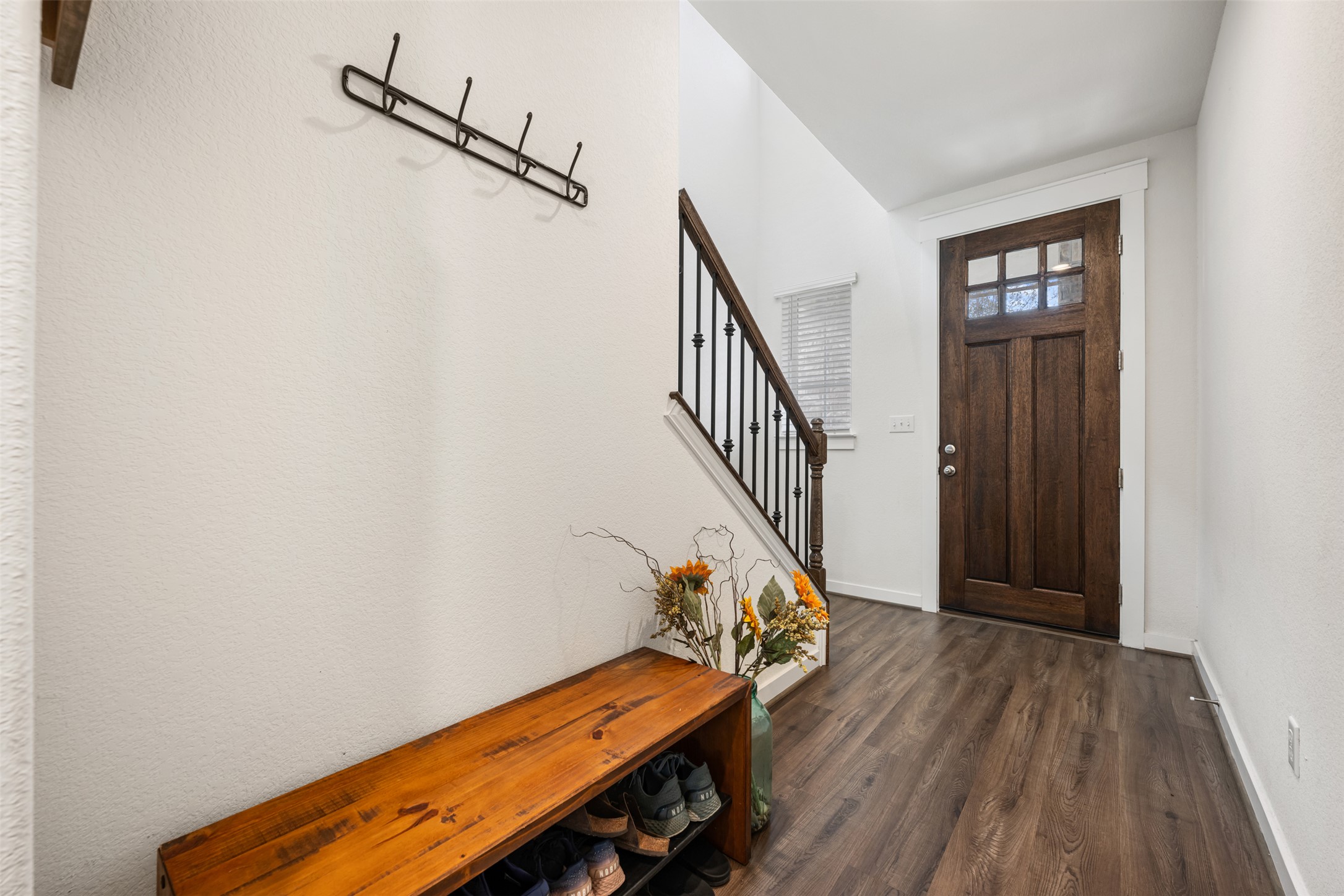 8204 Prairie Rye Drive Lago Vista, TX 78645 - Photo 5 of 39 Foyer with luxury vinyl flooring and space for storage