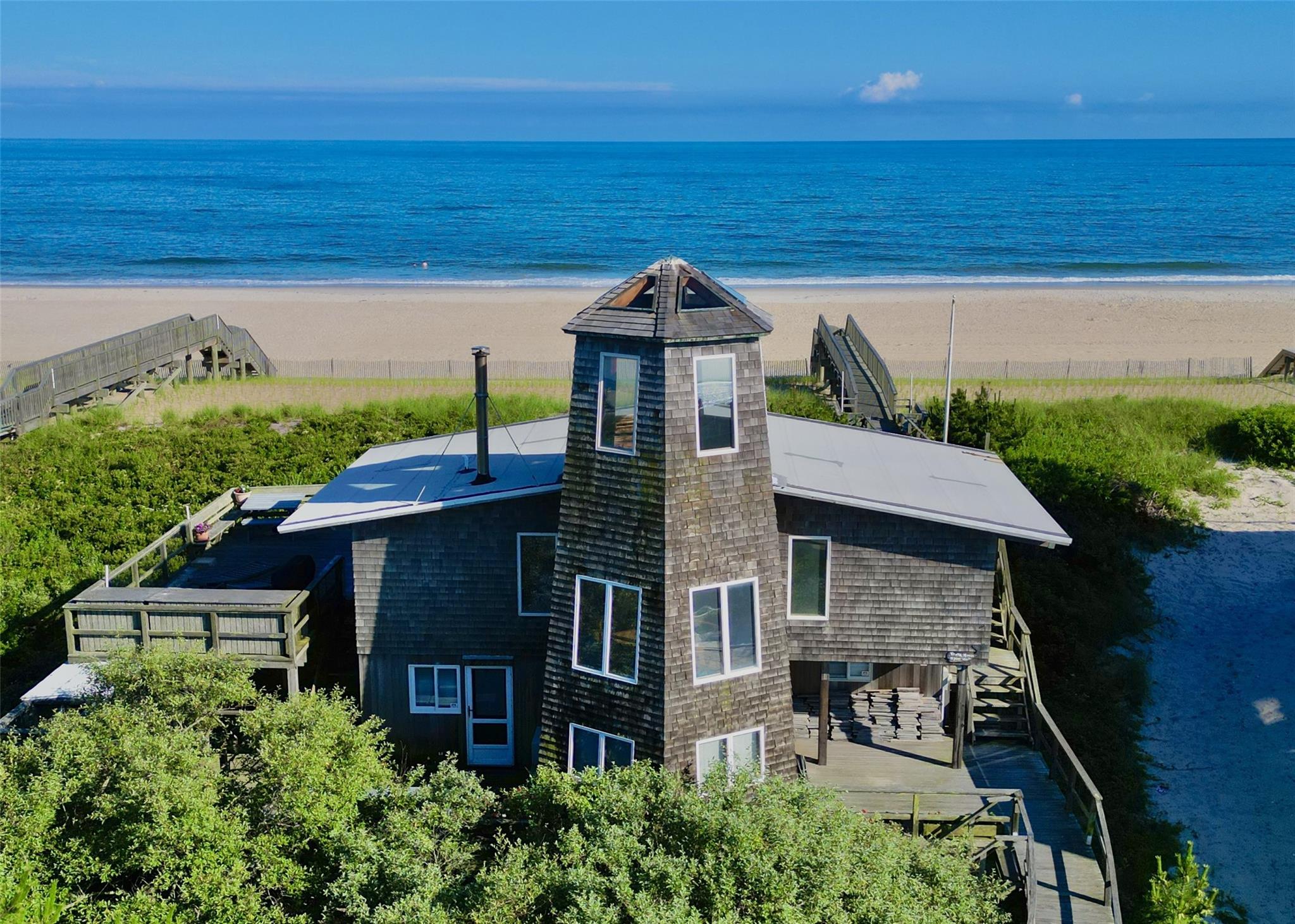 a aerial view of a house