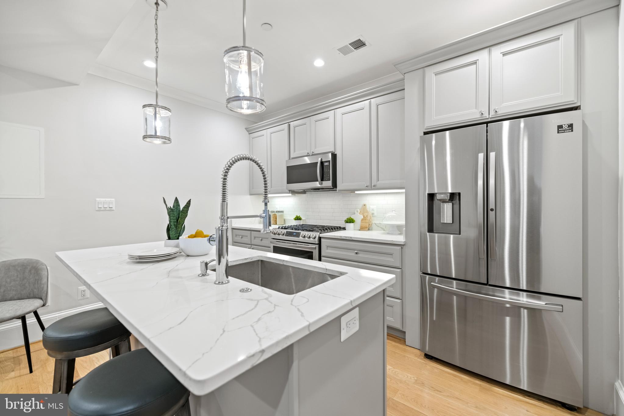 72 Adams Street Northwest, Unit 1 Washington, DC 20001 - Photo 14 of 23 Kitchen Island with Seating