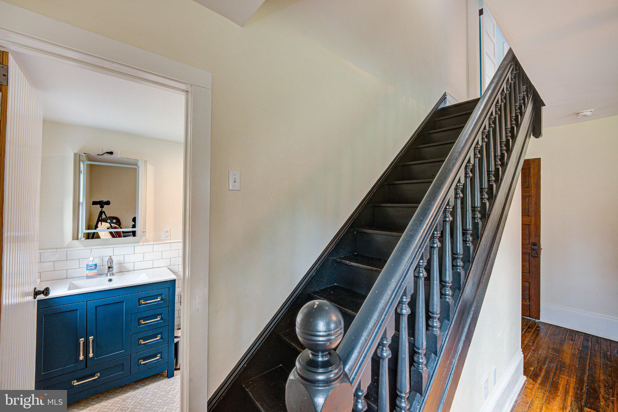 24177 Rapidan Road Mitchells, VA 22729 - Photo 14 of 43 Elegant staircase with modern touches.
