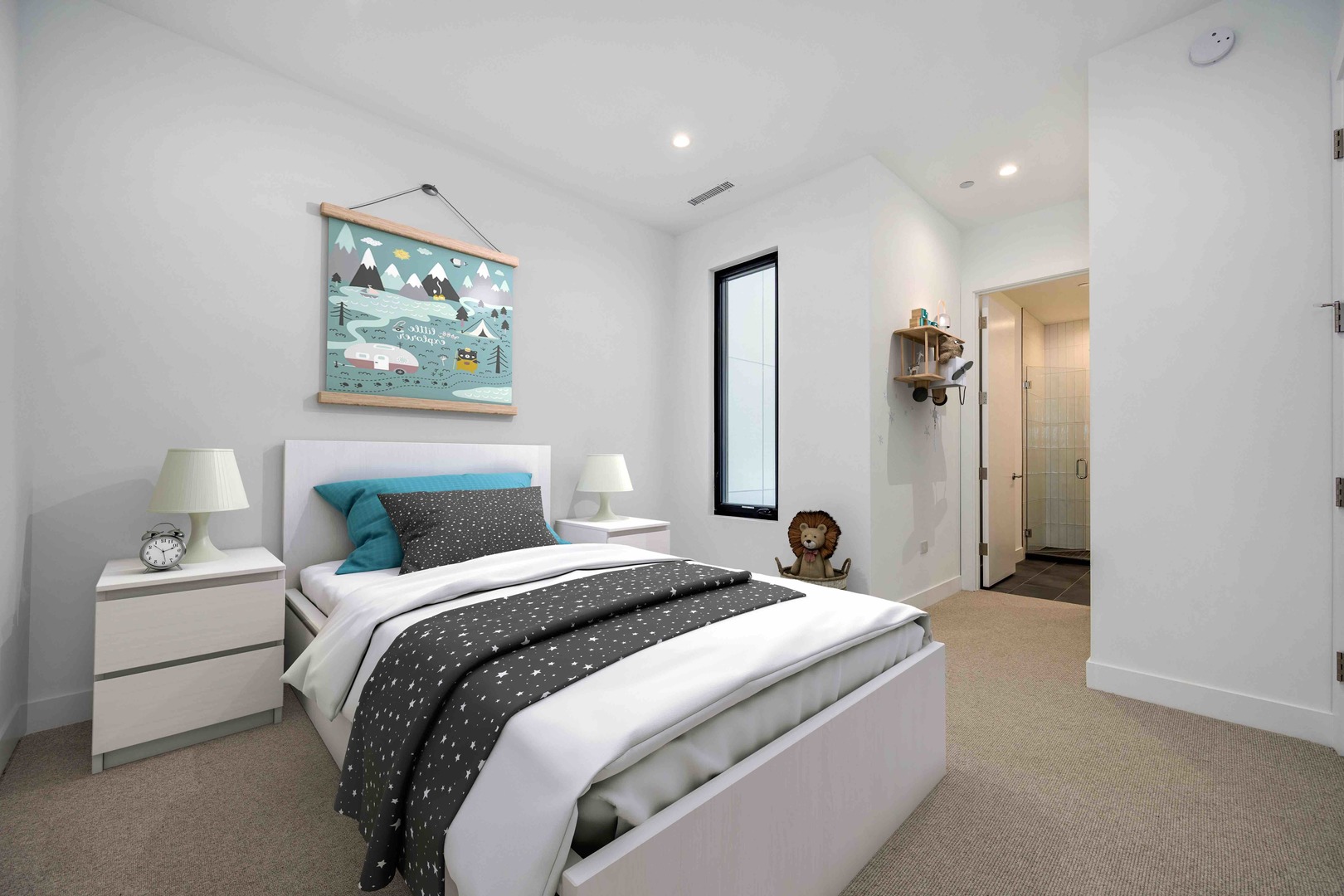 313 South Racine Avenue, Unit PHB Chicago, IL 60607 - Photo 15 of 30 a bedroom with bed and a window