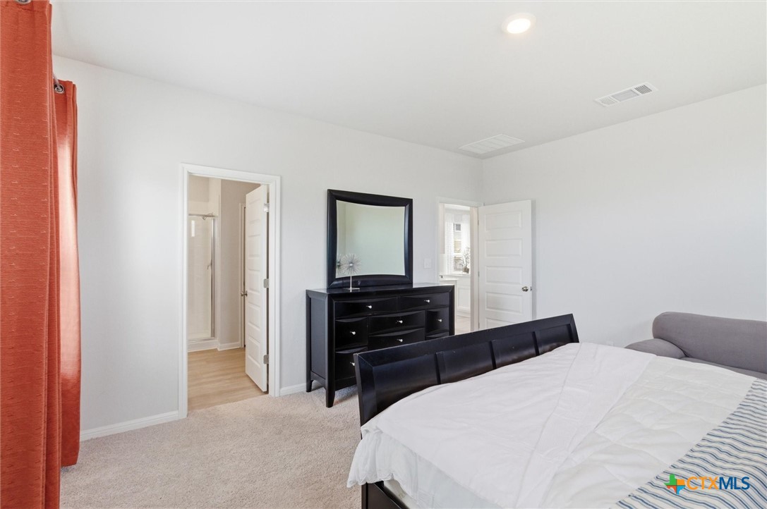 149 Cutleaf, Unit 31 San Marcos, TX 78666 - Photo 12 of 26 a bedroom with a bed and a dresser