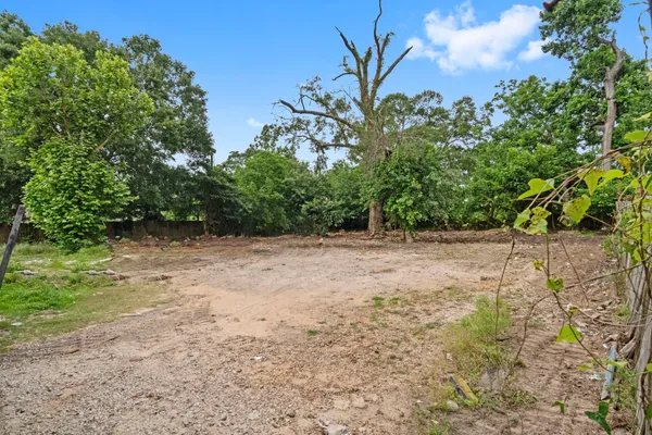 a view of backyard with green space