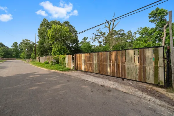 a view of a street with a street sign
