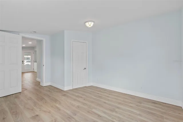 a house view with a backyard space