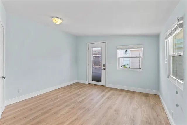 an aerial view of parking