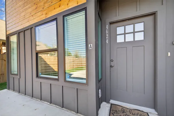 a view of front door