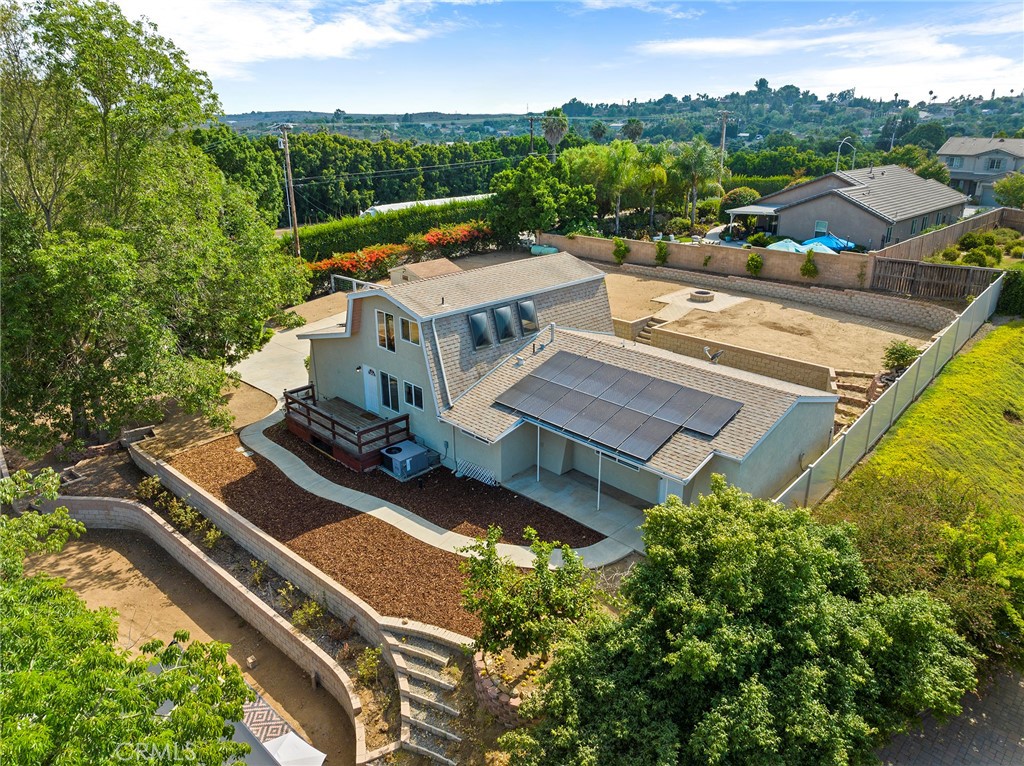 410 Palomino Road Fallbrook, CA 92028 - Photo 24 of 25 an aerial view of a house with a garden