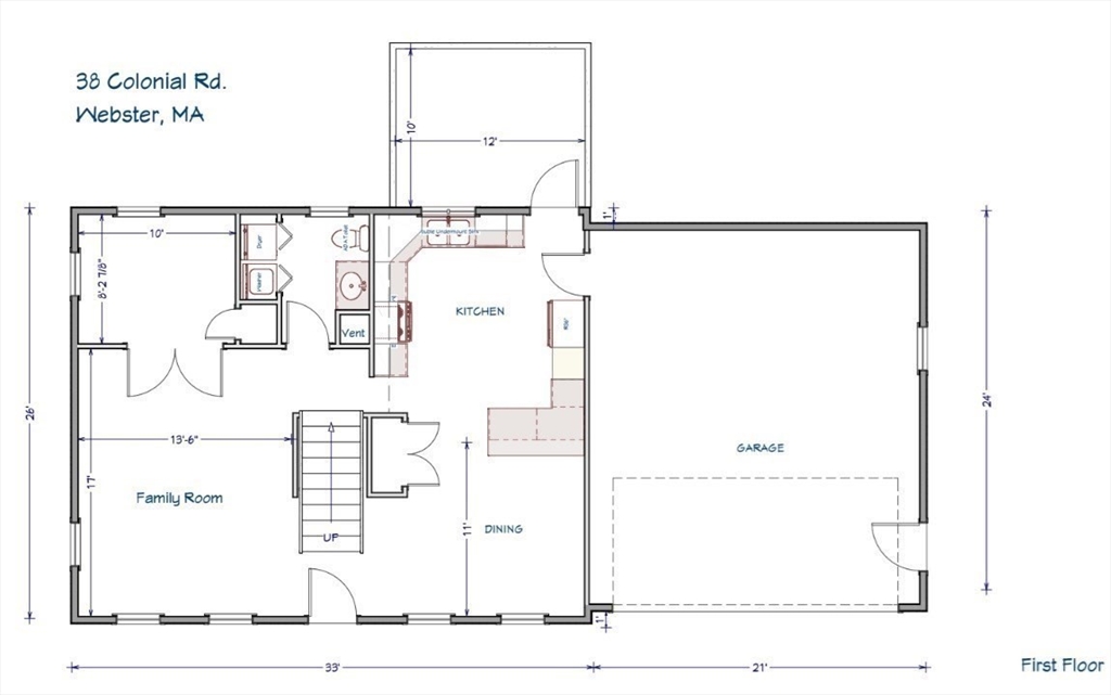 38 Colonial Road Webster, MA 01570 - Photo 4 of 33 a picture of a room with a white wall and a large window