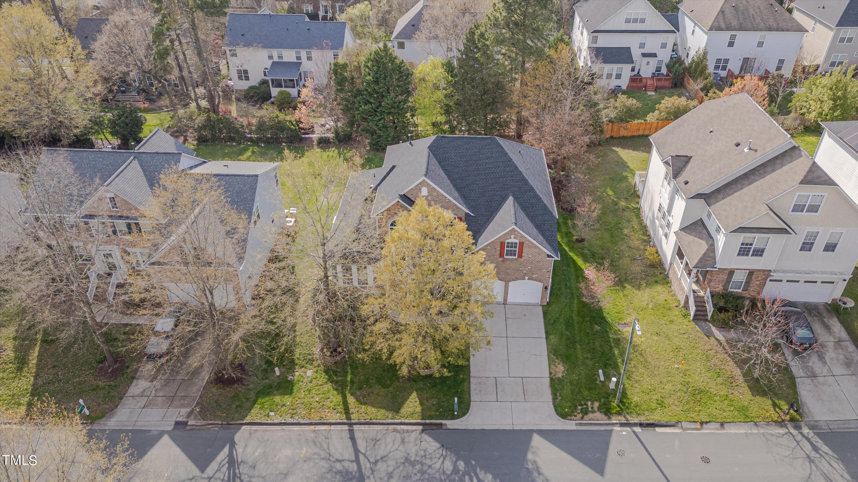 518 Panthers Run Drive Durham, NC 27713 - Photo 35 of 39 an aerial view of residential houses with outdoor space