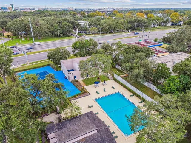 a view of a city from a terrace