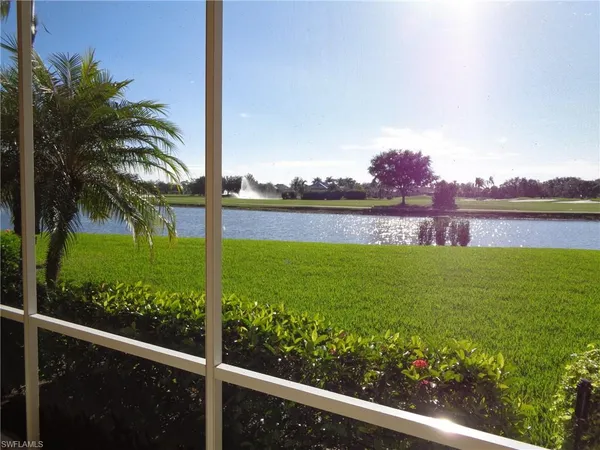 a view of a lake and outdoor space