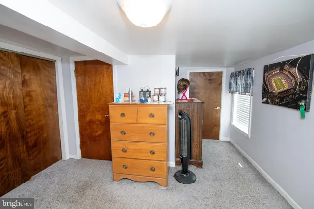 a room with a chair and a table