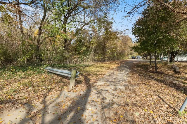 a view of backyard with green space