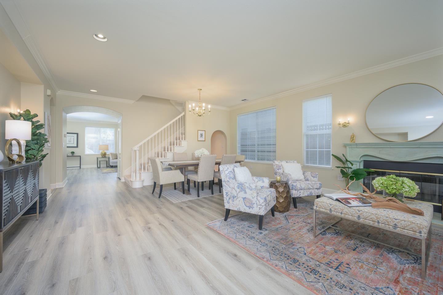 1791 Woodhaven Place Mountain View, CA 94041 - Photo 4 of 26 a living room with furniture and a wooden floor