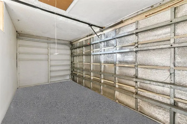 a view of a room with storage