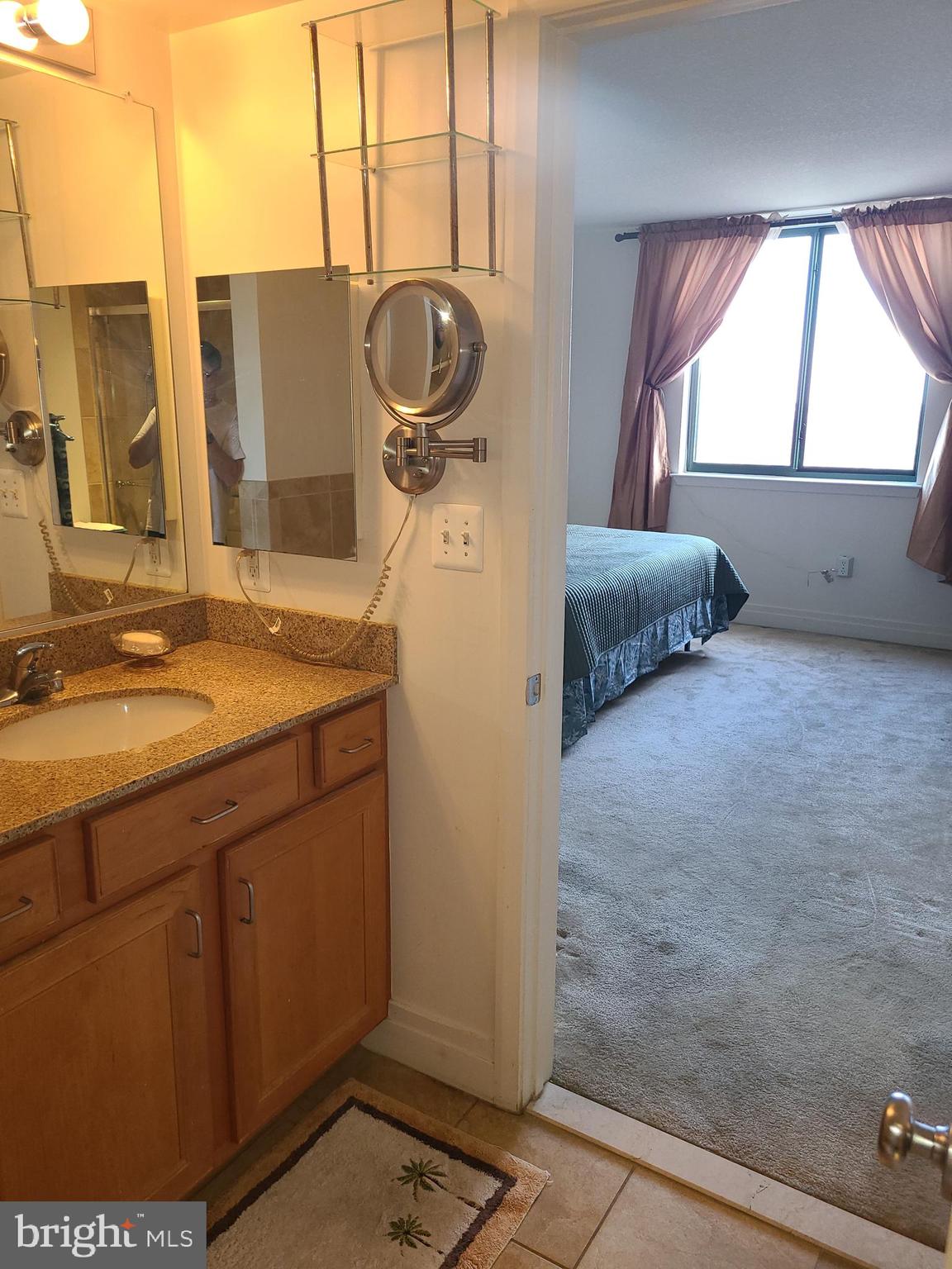 414 Water Street, Unit 2613 Baltimore, MD 21202 - Photo 21 of 42 a bathroom with a sink and a mirror