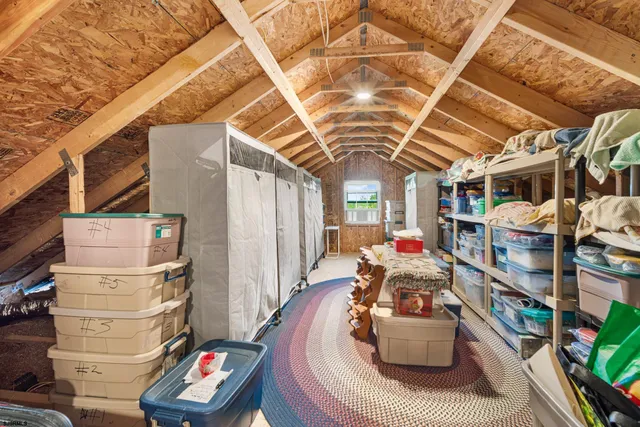 a room with furniture