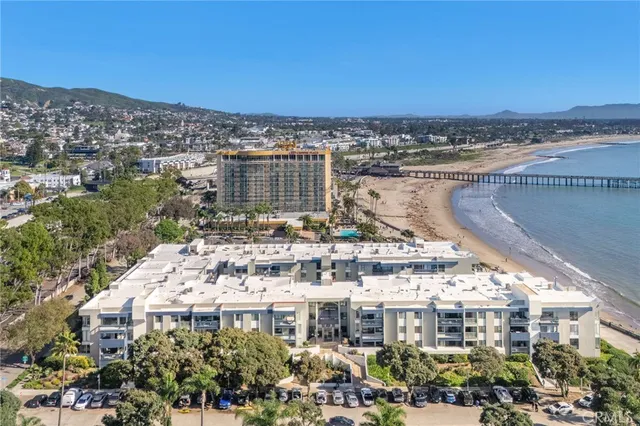 a view of a city and a building
